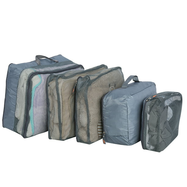 Set of 5Pcs Travel Storage Bags Clothes Packing Cube Luggage Organizer Pouch